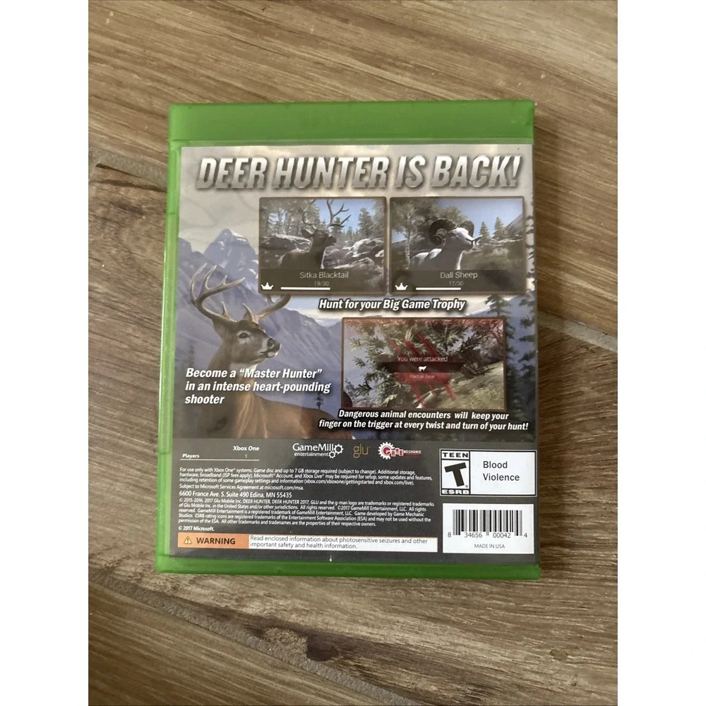 Deer Hunter [ Reloaded ] (XBOX ONE) Used - Tested, Works!‎